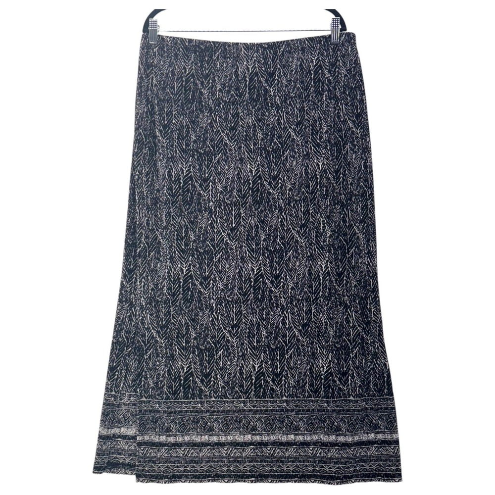 Pleated Knit Maxi Skirt 2x